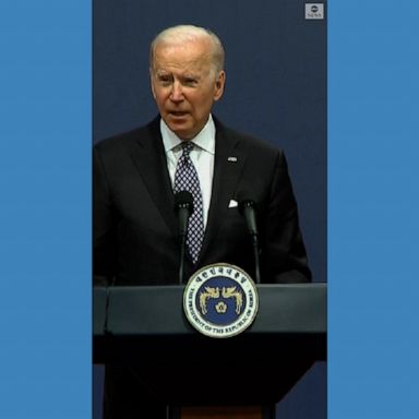 "The Republic of Korea and the United States are standing together as part of a global response,” Biden said his during the first trip to Asia as president. 