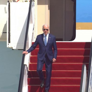 VIDEO: President Biden arrives in Tel Aviv on Middle East trip