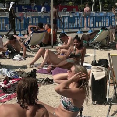 VIDEO: ABC News Live: Climate change impacts heat wave across Europe