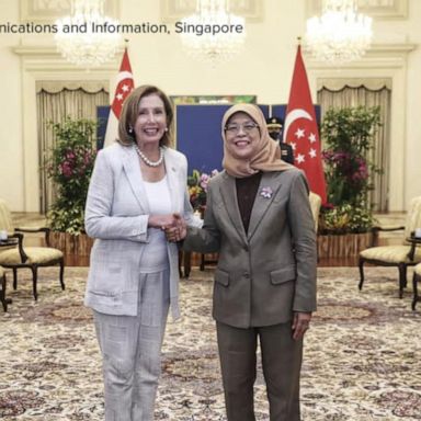 VIDEO: ABC News Live: House Speaker Nancy Pelosi arrives in Taiwan