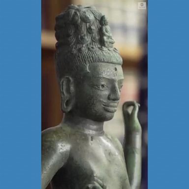 VIDEO: Stolen artifacts sold to US collectors will be repatriated to Cambodia, officials say