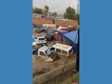 WATCH: Flash floods wash away dozens of cars in China