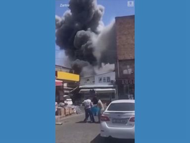 WATCH: Deadly fireworks explosion rips through market in Armenia