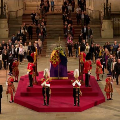 VIDEO: ABC News Live: Mourners now waiting 24 hours to view queen lying in state 