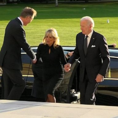  President Joe Biden and first lady Jill Biden on Sunday paid their respects to Queen Elizabeth II, visiting her body lying in state at Westminster Hall ahead of the funeral. 