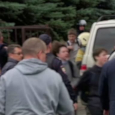 Eleven children were among those killed after a man opened fire at the Izhevsk school. 