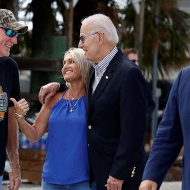 VIDEO: Biden visits Florida, shipwrecked migrants, barking deer: World in Photos, Oct. 6