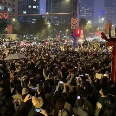 VIDEO: Police presence in China increases amid anti-lockdown protests