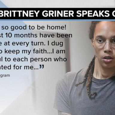 VIDEO: Griner speaks out for first time since being released from Russian custody