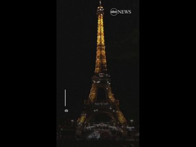 WATCH:  Eiffel Tower lit up in support of Iranian protesters