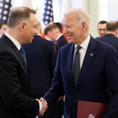 VIDEO: ABC News Live: President Biden meets with American allies in Poland 