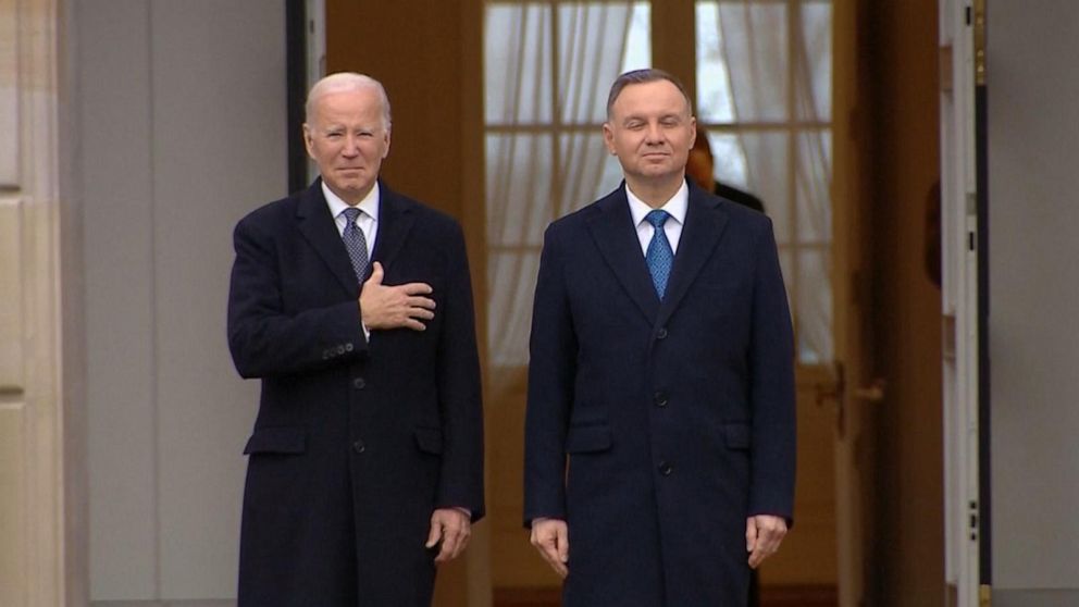 Video President Biden Meets With Allies In Poland As Putin Suspends Key ...