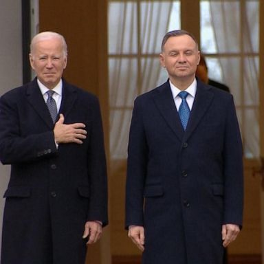 VIDEO: President Biden meets with allies in Poland as Putin suspends key treaty 