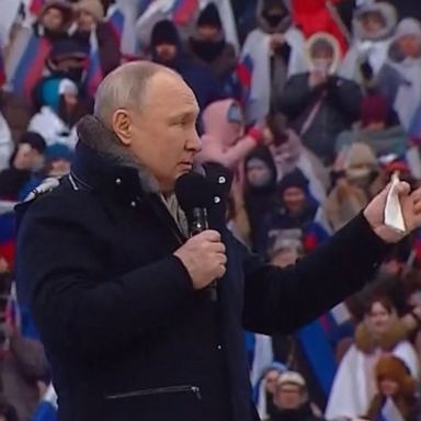 VIDEO: ABC News Live: Putin holds pro-war rally in Moscow