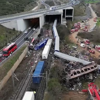 VIDEO: Death toll climbs from train crash in Greece