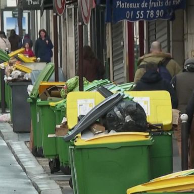 VIDEO: World View: Garbage piles up in Paris as protests extend into their 17th day