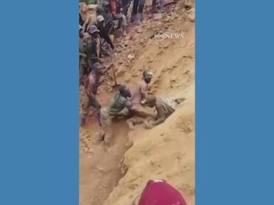 WATCH:  9 Congolese miners escape from collapsed gold mine