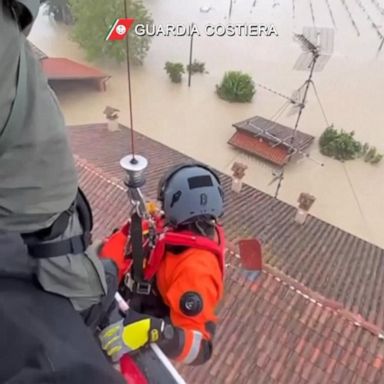 VIDEO: At least 5 dead after heavy rain in Northern Italy burst riverbanks, flood towns 