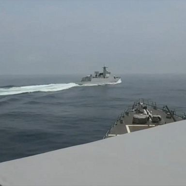 VIDEO: Chinese warship nearly collides with American Navy destroyer 