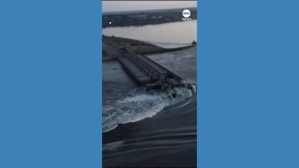 Ukraine accuses Russia of destroying major dam