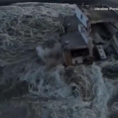 VIDEO: Ukraine accuses Russia of blowing up Kakhovka dam 