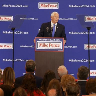 VIDEO: ABC News Live: Pence announces candidacy for president