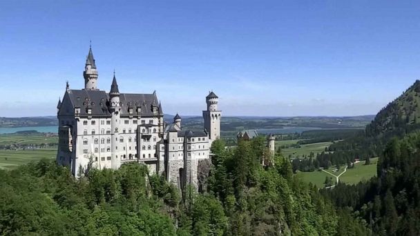 american tourist germany castle