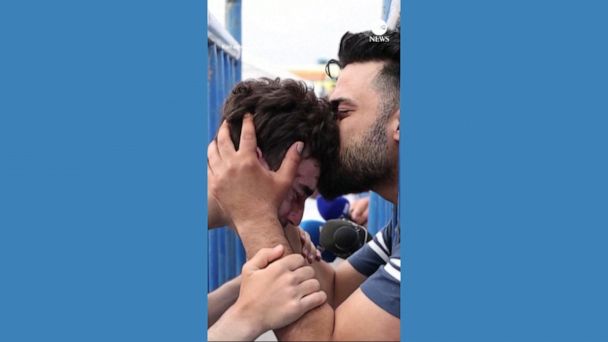 Video Emotional reunion as man finds brother alive among shipwreck survivors