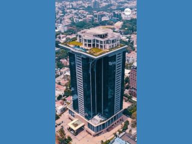 WATCH: Mansion built on top of apartment building in India