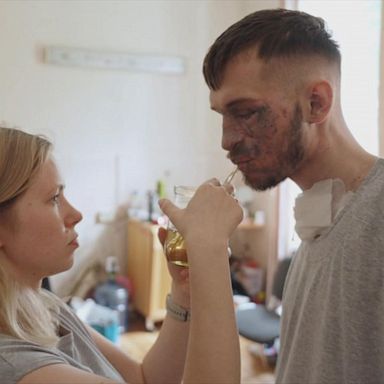 VIDEO: Ukraine couple's love story endures through the horrors of war