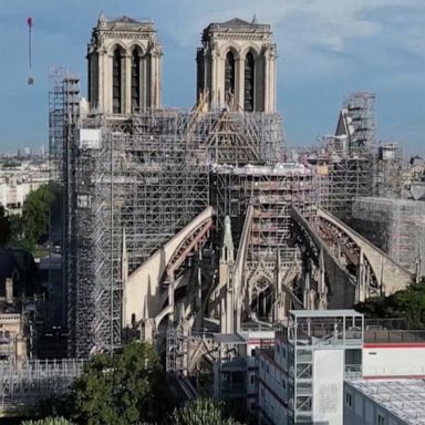 VIDEO: Inside the rebuilding of Notre Dame cathedral