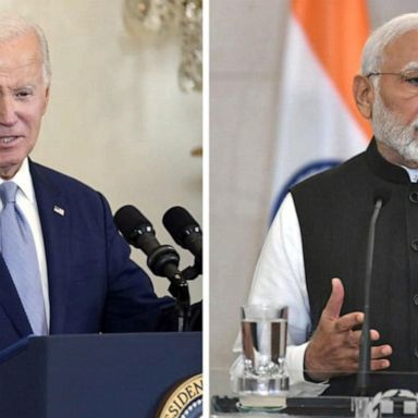 VIDEO: President Biden is in India preparing for tomorrow's G20 summit