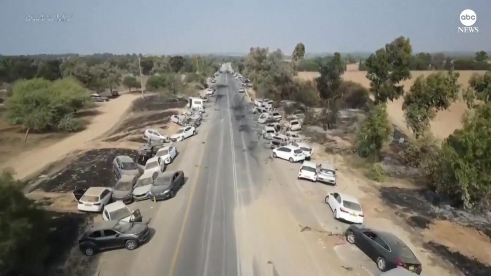 Drone shows aftermath of deadly attack on Israeli music festival - Good ...