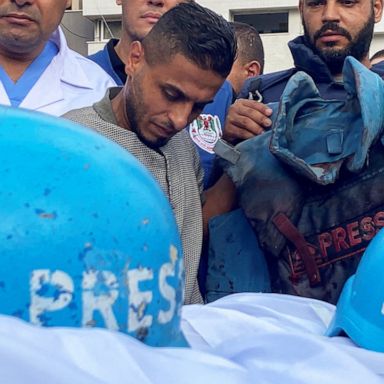 Funerals for the journalists were held in Gaza and they were mourned in parts of the West Bank.