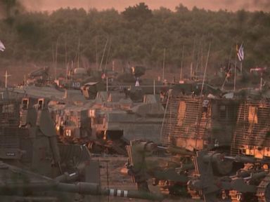 WATCH: Israeli ground forces gather near Gaza border