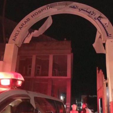 VIDEO: Assessing the damage in Gaza hospital explosion