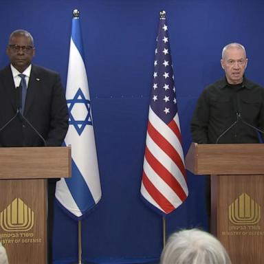 VIDEO: Israeli officials, US defense secretary deliver remarks on Israel-Hamas war