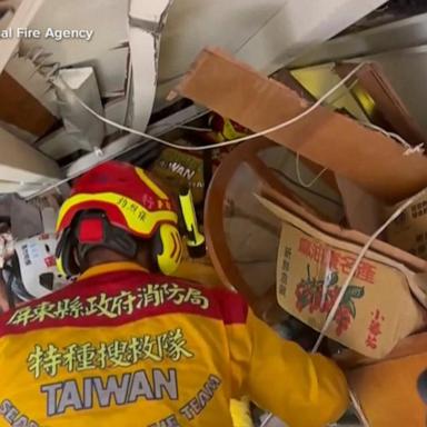 VIDEO: 10 dead in earthquake in Taiwan, more than 1,000 injured