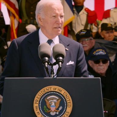 VIDEO: Biden commemorates D-Day in Normandy