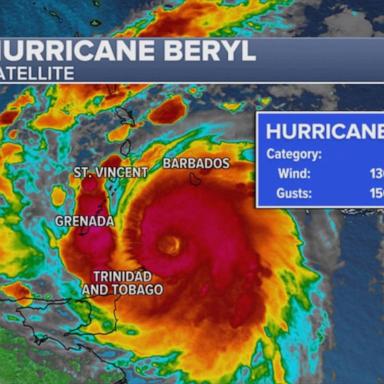 VIDEO: Hurricane Beryl approaches Caribbean's Windward Islands 