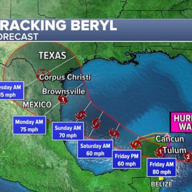 VIDEO: Hurricane Beryl slams Yucatan Peninsula