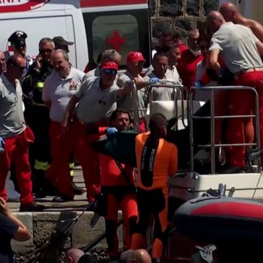 Seven bodies recovered from the superyacht that sunk off the Sicilian coast