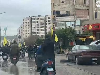 WATCH:  Celebratory gunfire in Beirut after Israel-Hezbollah ceasefire