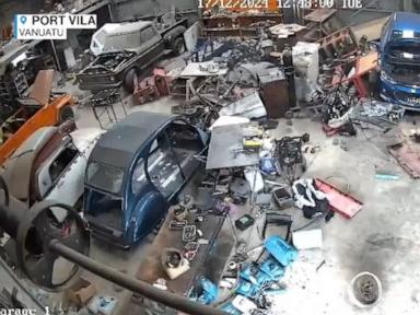 WATCH:  CCTV shows earthquake rock Vanuatu