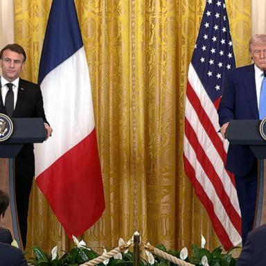 VIDEO: Trump, Macron hold press conference at White House