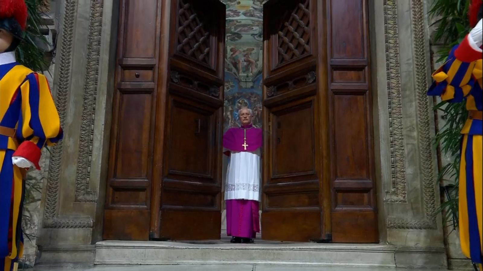 WATCH:  Sistine Chapel doors close as conclave begins