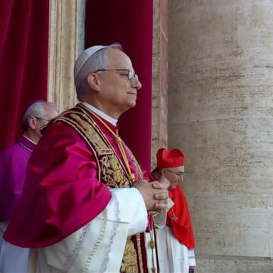 The new pontiff made his first public appearance as Pope Leo XIV on a balcony at St. Peter’s Basilica.