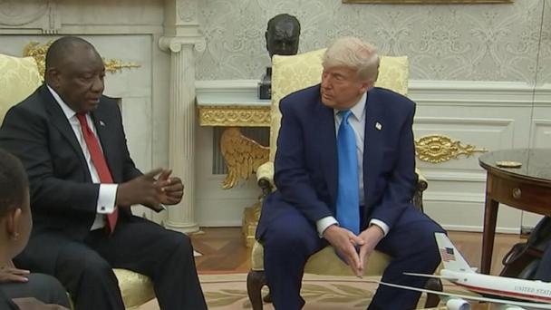 Trump confronts South Africa's president