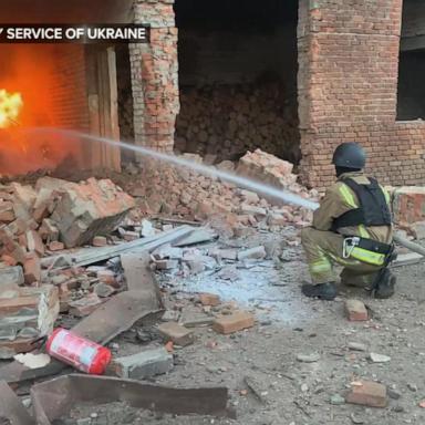 VIDEO: At least 10 dead, 33 hurt in Russian attacks across Ukraine overnight, officials say