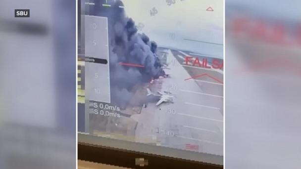 Ukraine targets Russian airfields in drone attack